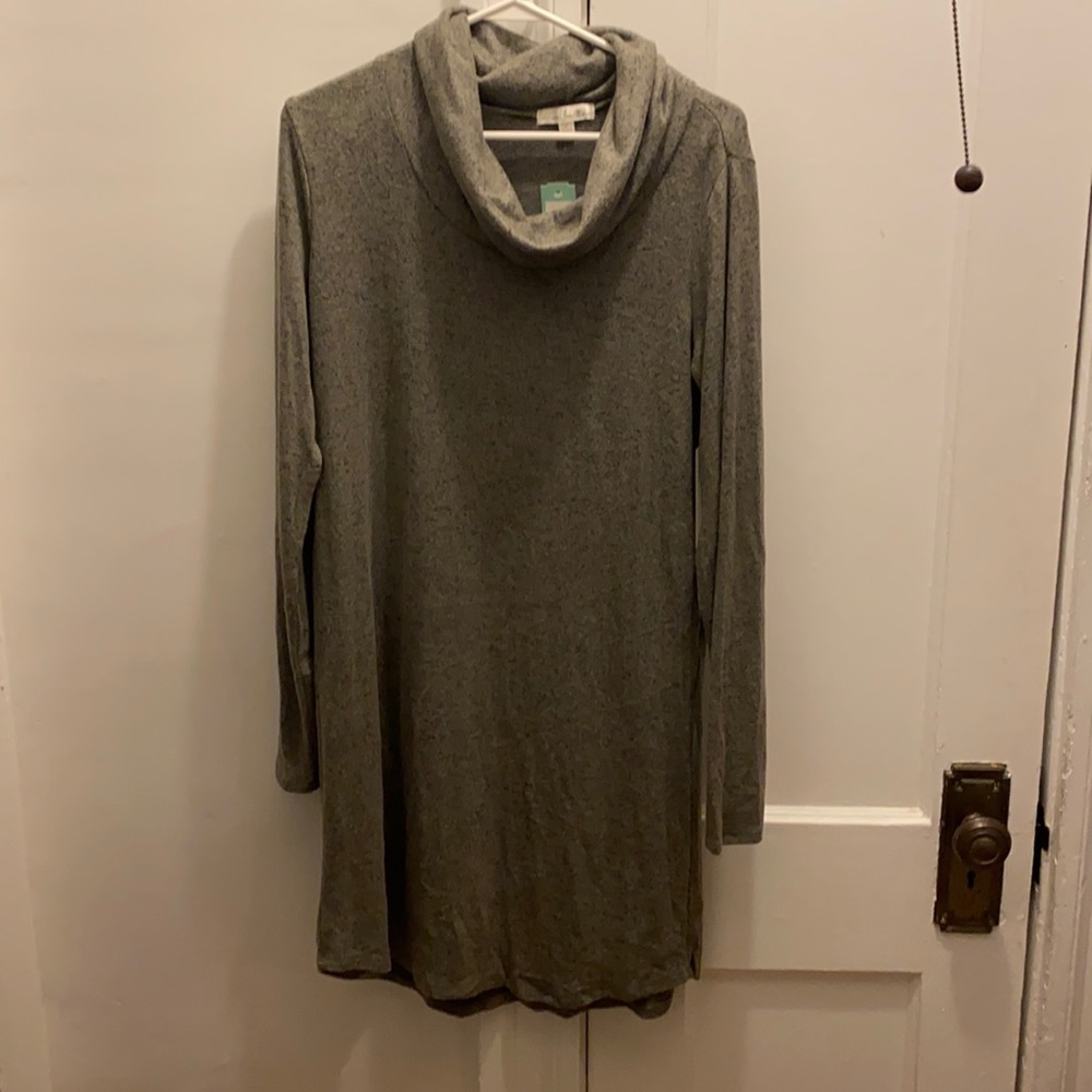 Cowl Neck Sweater Dress